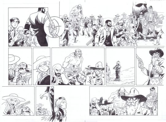 Brian Hurtt | The Sixth Gun: Battle For the Six Issue 02 Page 08 And 09 | ComiConArt