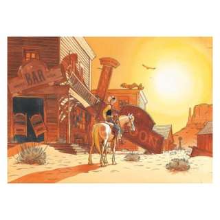 Matthieu Bonhomme | MATTHIEU BONHOMME LUCKY LUKE (VU PAR...) Wanted Lucky... | Daniel Maghen Enchères