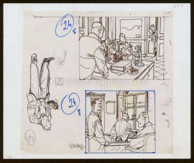 Didier Savard - dessin sur calque - L‘opéra maudit - Dick Hérisson