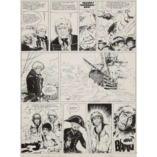 William VANCE (1935-2018) "Bruce J.Hawker" - "Press gang" Planche originale de la planche n°30 du tome 3 "Press gang" de la série "B... | Tajan
