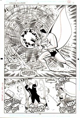 Rick Burchett, Terry Austin | Superman Adventures #13 P 11 Splash (Awesome Superman Battle!) | Romitaman