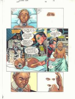 John Kalisz, Keith Champagne, Leonard Kirk - Jsa #50 P.16 Color Guide Art - Mister Terrific And Dr. Mid-Nite - 2003
