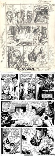 John Romita Sr. | Amazing Spider-Man #115 Story P 9 Prelim & Full Size Art Print Also (Spider-Man in Action, Gwen Stacy, Betty Brant, Robby Robertson & Need Leeds!) 1972 | Romitaman