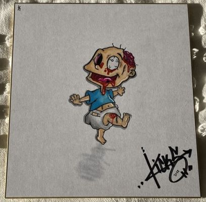2022 KICKSTRADOMIS Rugrats Zombie Tommy Pickles 9.5x11 Original Art Sketch 1/1 | eBay US (Buy It Now)