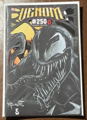 Venom 1/1 Sketch Cover Defshogun & Wheelock 2X Signed Original Art Die Cut Comic | eBay US (Buy It Now)