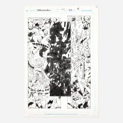 Lot 213 - Chris Batista and Cam Smith, Hawkman #47 Story Page 5 Original Art (DC Comics, 2006) | Landry Pop Auctions
