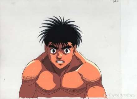 ANIME HAJIME NO IPPO - FIGHTING SPIRIT Japanese animation cel B22 w/douga ACETATO CEL-GA