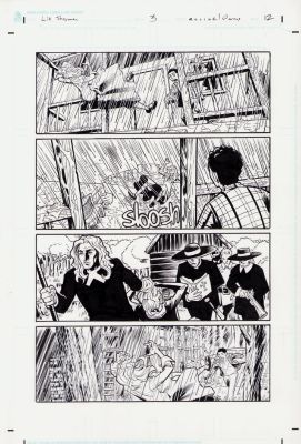 Karl Moline | Bprd: the Dead Remembered #3 Pg.12 - Liz + Hellboy Interior Page - 2011 | Anthony’s Comic Book Art