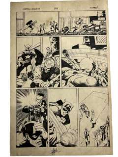 John Byrne CAPTAIN AMERICA COMIC BOOK Original Art (Marvel, SIGNED | misc / divers