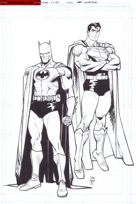 Dan Mora | Covers / Pinups Issue Batman Superman World’s Finest # 49 Page Cover | Kwan Chang