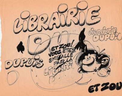 André Franquin | André FRANQUIN Gaston Lagaffe Illustration Ã  l’encre… | Sadde