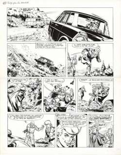 Tibet. Planche originale 29 du vol 5 de Ric Hochet | BDEnchères