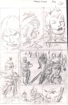 John Buscema | Savage Sword of Conan #205 P 16 (11 X 17 Inch Bronze Age Prelim) | Romitaman