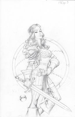 Joe Benitez | Legenderry Red Sonja 3 Cover | TDArt