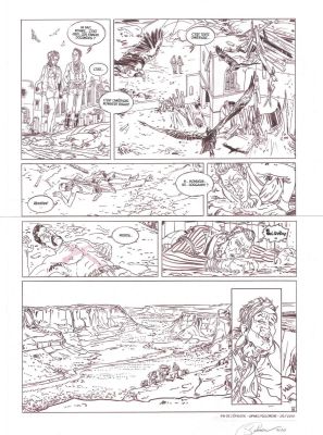 Salomone Paul | Planche originale 46 L’HOMME QUI N’AIMAIT PAS LES ARMES A FEU du tome 1 Chili con Carnage par SALOMONE | Galerie Napoléon