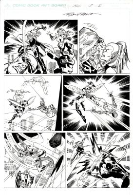 Ron Frenz, Sal Buscema | Spider-Island #5 P 3 (Spider-Girl Battles the Fly & Others!) 2015 | Romitaman