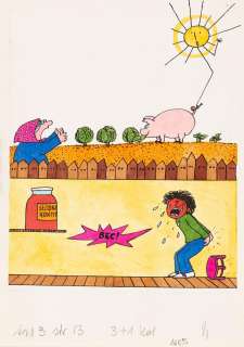 Bohdan Butenko (1931 - 2019) | Bohdan Butenko | Bęc - ilustracja do czasopisma "Świerszczyk" | Desa Unicum