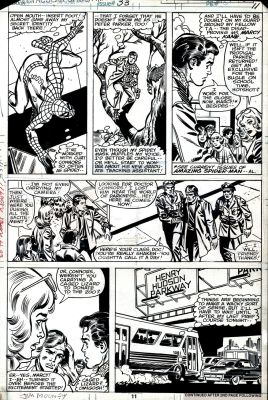 Jim Mooney Frank Springer | Spectacular Spider-Man #33 P 11 (Spider-Man Changes To Peter Parker To Watch Dr Curt ’Lizard’ Connors Being Taken To Jail!) 1979 | Romitaman