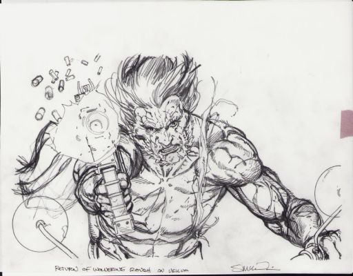 Steve McNiven | Return of Wolverine Detailed Pencil Art Commission - Signed | Anthony’s Comic Book Art