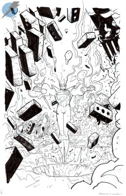 Riley Rossmo | Fury of Firestorm Issue 1 Page Cover | Felix Comic Art