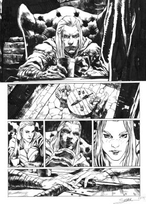 Secher Valentin | Planche originale 3 de ELRIC Tome 5 | Galerie Napoléon