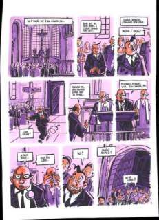 Tronchet - "Jean-Claude Tergal t. X épis. 3 pl. 2" Planche. Encre et couleur