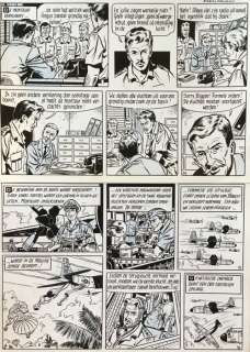 Vandersteen, Willy & Karel Verschuere - Originele pagina (p. 14) - Biggles 5 - Biggles in de Oriënt - (1966) | Catawiki