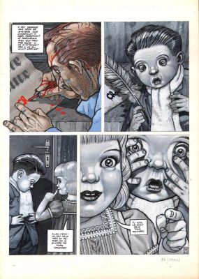 Beltran Fred | Planche originale 29 en couleurs Le ventre du Minotaure | Galerie Napoléon