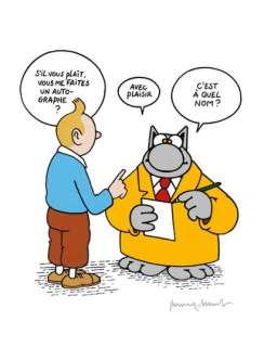 PHILIPPE GELUCK (NÉ EN 1954) - lot 28 - Le Chat - C‘est Ã  quel nom ?