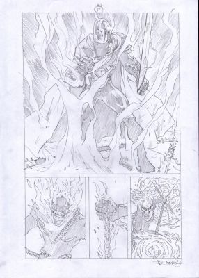 Paul Davidson – Ghost Rider – Spirits of Violence 4p17 | Berserker Art