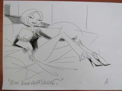 Lapone, Antonio - illustration originale - Pin-up | Catawiki