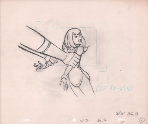 Animation Art | Herculoids Animation Production Drawing - Sc16 | Anthony’s Comic Book Art