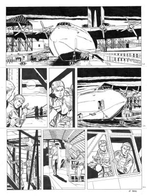 Le Bras Andrã© | Planche originale 31 BUCK DANNY (classic) tome 12 - Atomic City - | Galerie Napoléon