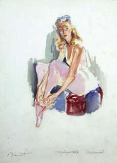 Pierre-Laurent BRENOT . Â« Mademoiselle Darsonval Â». Gouache couleurs& | Tessier Sarrou