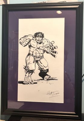 Herb Trimpe | Hulk Full Figure Art in Frame - Signed | Anthony’s Comic Book Art