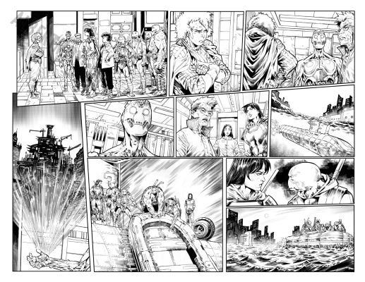 Esau And Isaac Escorza | Tmnt: the Last Ronin II Re-Evolution Issue 4 Page 26 And 27 | Albert Moy