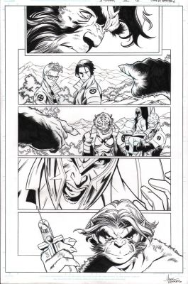 Mark Morales, Tony Daniel | X-Men #32 P.6 - Beast, Magneto - Signed - 2026 | Anthony’s Comic Book Art