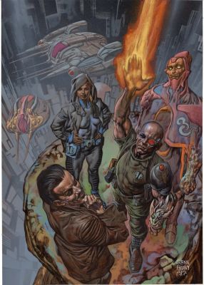 Glenn Fabry – Hidden Agendas: Trinity Storytellers – Painted cover – White Wolf – 1998 | Berserker Art