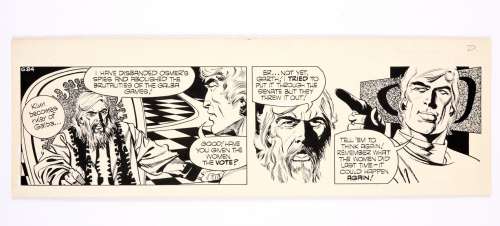 Garth Women of Galba original artwork (1973) drawn by Frank Bellamy… | Comic Book Auctions ltd