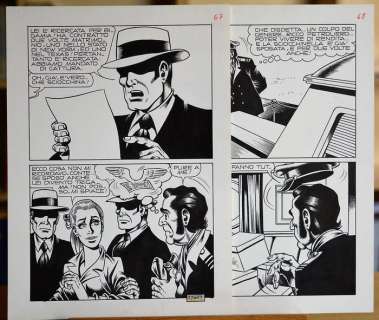 Magnus -  sequenza 2 tavole origin. "Alan Ford" n. 27 | Catawiki