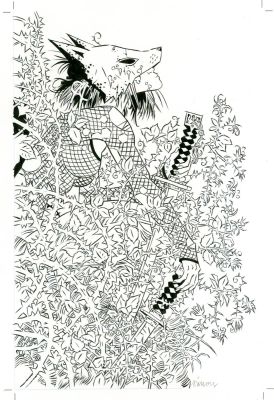 Simon Gane - Fox Mask Killer Issue 04 Page Cover