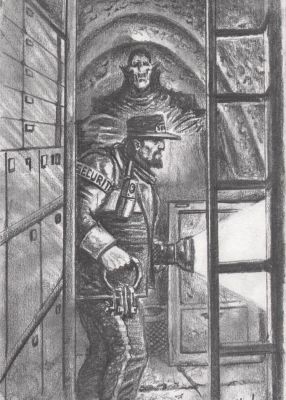 Clint Langley – Vampire illustration – 8×5 inches | Berserker Art