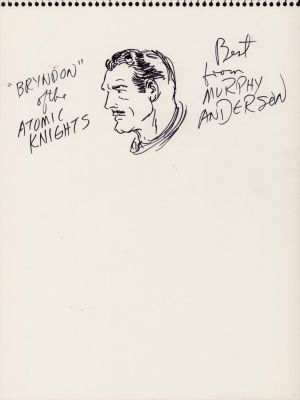 Murphy Anderson | Bryndon Atomic Knights Ink Art Commission - 1972 Signed W/Coa From Nycc | Anthony’s Comic Book Art