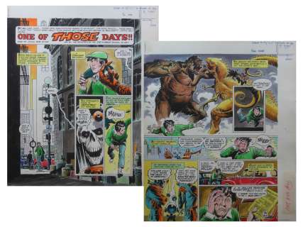 1980 Weird Worlds, Scholastic 2 Pages Full Color | Weiss Auctions