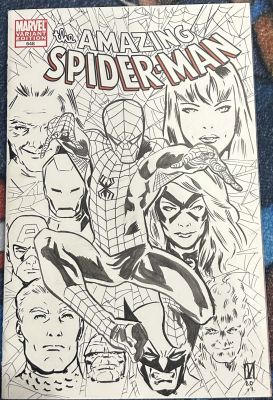 Spider-Man Sketch Cover by Valentine Delandro | Raremarq (Buy It Now)