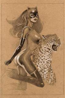 Jim Balent - catwoman & leopard pinup