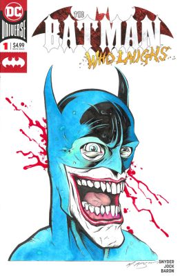Matthew Allison | Batman Who Laughs Sketch Cover | Athenaeum Comic Art