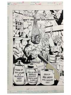 DC Comics F.R. Original Storyboard Production Comic Art Page 4 | Los Angeles Estate Auction