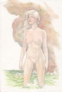 Vink - Dessin original en couleur - Le moine Fou - He Pao Nue | Catawiki