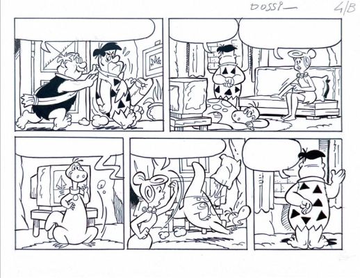 Sandro Dossi | Lot 68 - Tavola originale - Flintstones - “Guida al risparmio” | Finarte